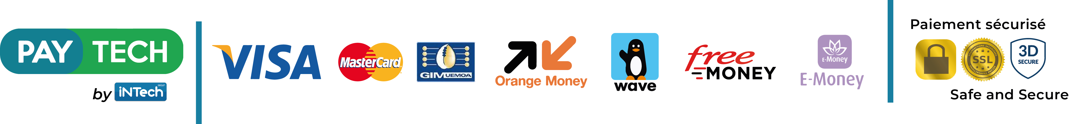 Paiement avec Orange money ou Wave